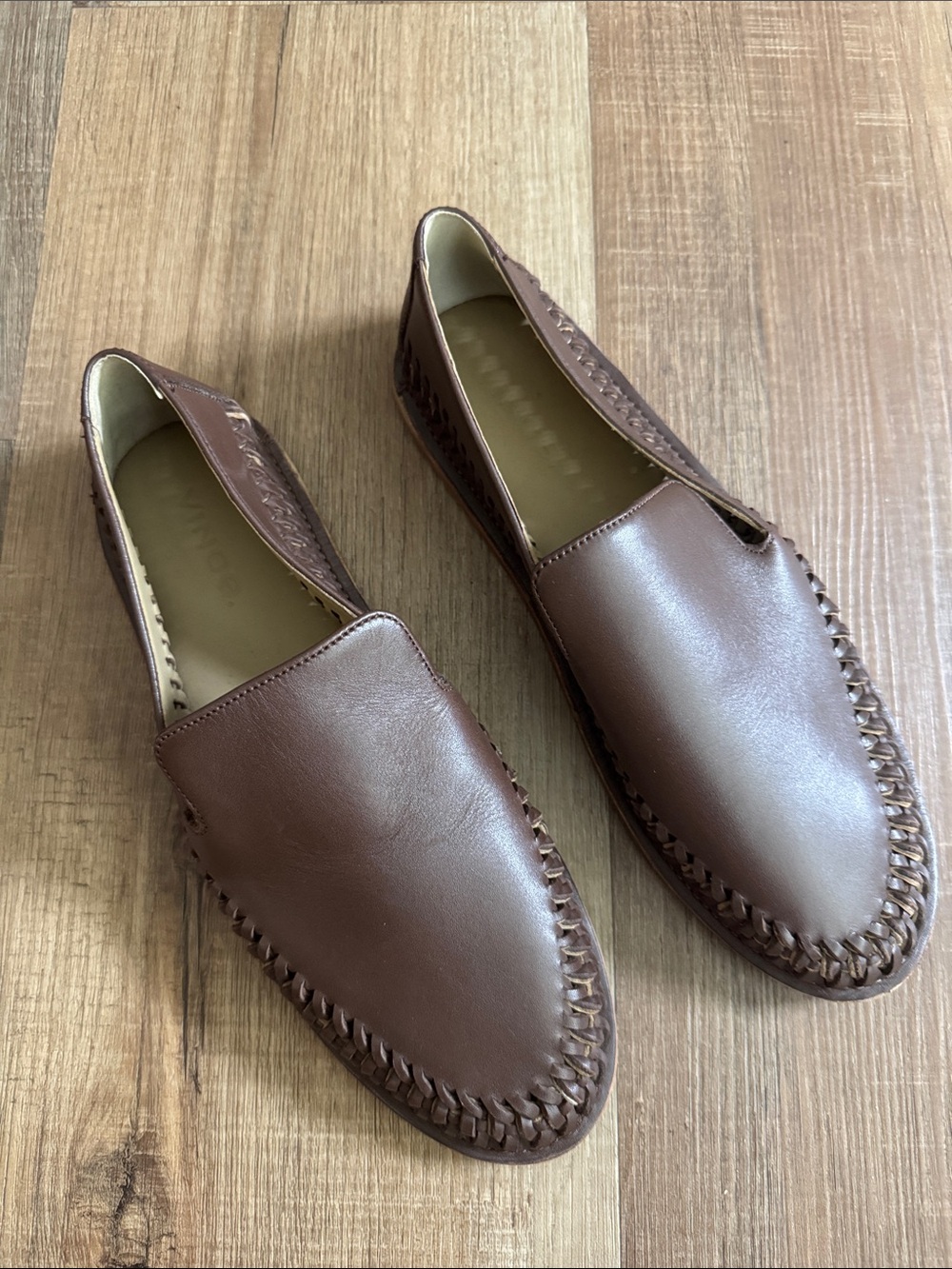 Vince Desmond Leather Loafer Brown Mens 10 NWOT - Picture 3 of 5